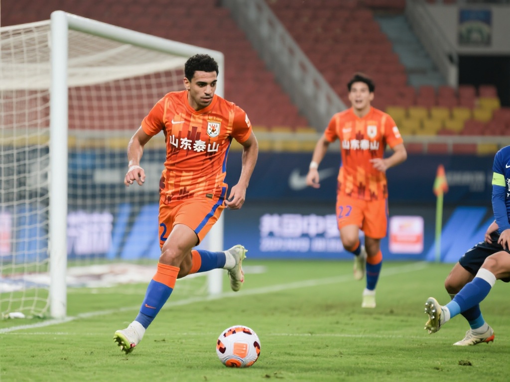 本场比赛的最大看点无疑是山东泰山队的前锋